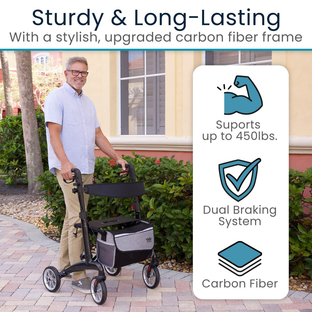 Bariatric Carbon Fiber Rollator