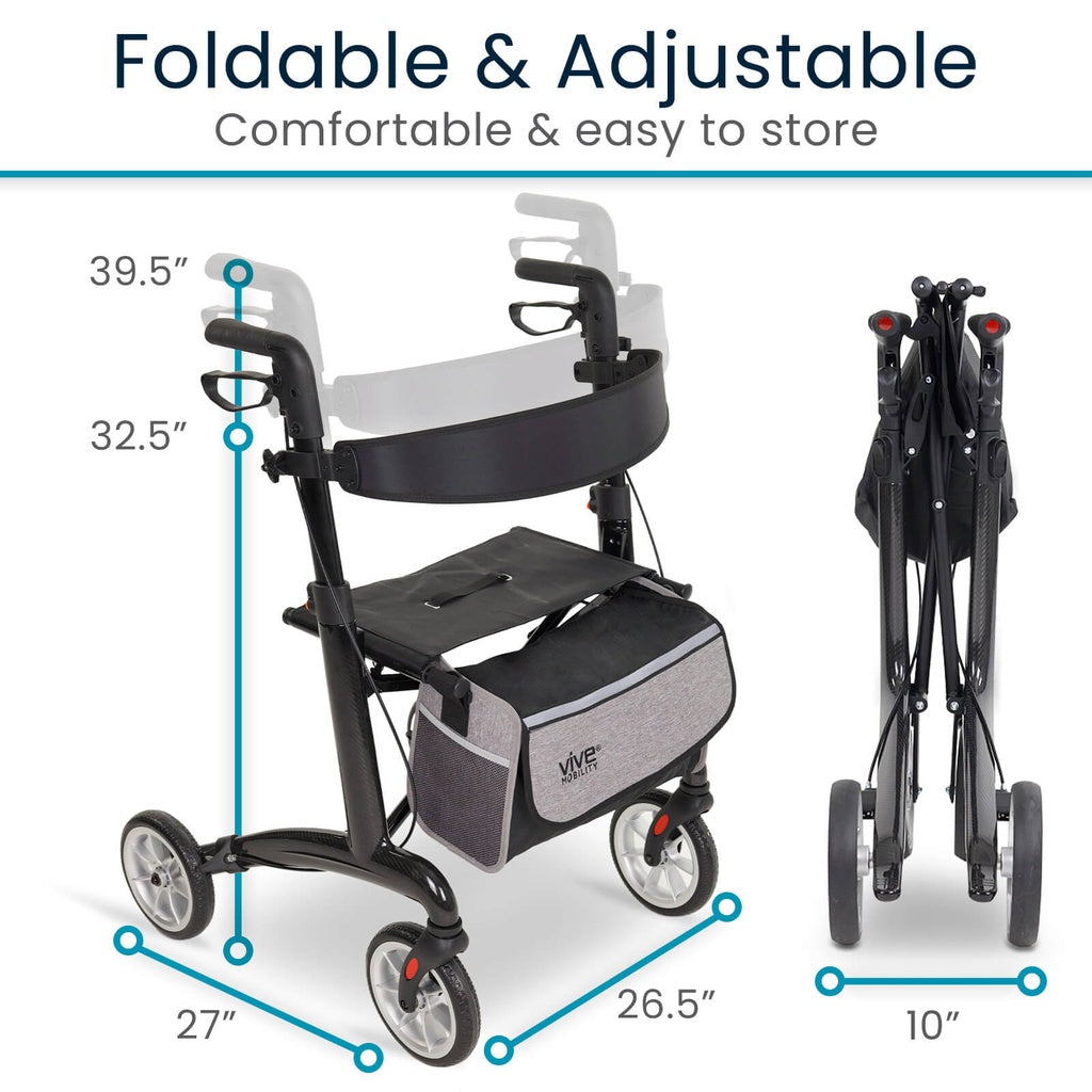 Bariatric Carbon Fiber Rollator