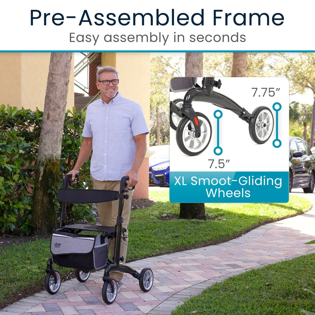 Bariatric Carbon Fiber Rollator