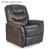 Golden Dione lift chair in dark grey