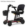Golden Buzzaround CarryOn HD folding scooter with basket