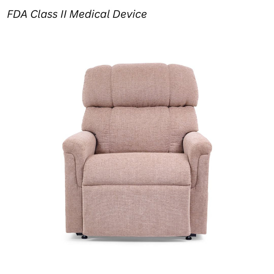 Golden Comforter lift chair in pink-beige fabric