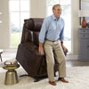 Man rising from a Golden Rhea lift chair