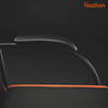 Close view of the Feather transport wheelchair armrest