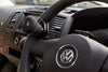 MPS spinner knob on a car steering wheel