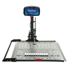 Harmar AL100 (base model shown) scooter lift, front view of the platform on white