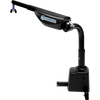 Harmar AL425 (base model shown) 2-axis hoist lift with a curved mast and blue strap, on white
