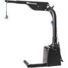 Harmar AL425 (base model shown) hoist lift with its arm extended, side view on white