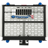 Harmar AL500 (base model shown) folded up, rear view of the platform on white