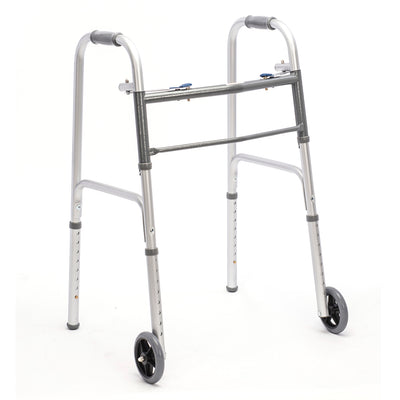 Protekt Two-Button Folding Steel Walker