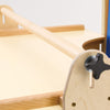 Smirthwaite full-width tray handrail on a wooden chair