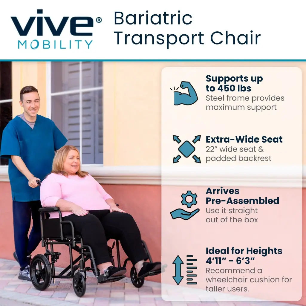 Bariatric Transport Wheelchair