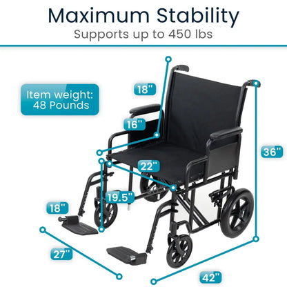 Bariatric Transport Wheelchair