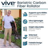 Bariatric Carbon Fiber Rollator