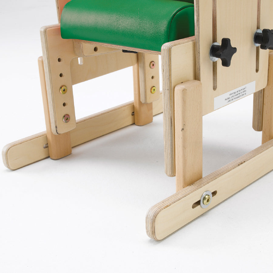 Skis fitted to the legs of a Smirthwaite Combi chair