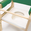Toggle handrail across the front of a Smirthwaite Combi chair