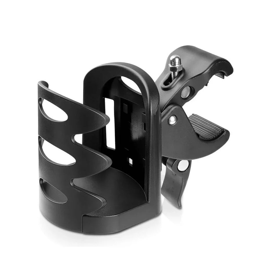 Black ComfyGO cup holder with mounting clamp