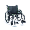 Feather Chair HD wheelchair, black with green trim