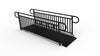 EZ-ACCESS GATEWAY 3G Solid Surface Portable Ramp, 9 ft / Vertical Picket / Black