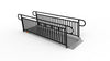 EZ-ACCESS GATEWAY 3G Solid Surface Portable Ramp, 10 ft / Vertical Picket / Non-Coated Deck with Black Rail