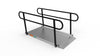 EZ-ACCESS GATEWAY 3G Solid Surface Portable Ramp, 6 ft / Two-Line / Non-Coated Deck with Black Rail