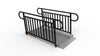 EZ-ACCESS GATEWAY 3G Solid Surface Portable Ramp, 6 ft / Vertical Picket / Non-Coated Deck with Black Rail