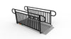 EZ-ACCESS GATEWAY 3G Solid Surface Portable Ramp, 7 ft / Vertical Picket / Non-Coated Deck with Black Rail