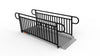 EZ-ACCESS GATEWAY 3G Solid Surface Portable Ramp, 8 ft / Vertical Picket / Non-Coated Deck with Black Rail