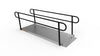 EZ-ACCESS GATEWAY 3G Solid Surface Portable Ramp, 9 ft / Two-Line / Non-Coated Deck with Black Rail