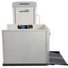 Harmar Highlander II vertical platform lift with side walls and ramp