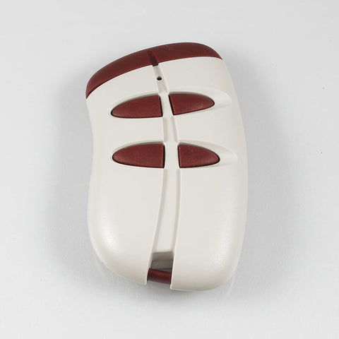 Open Sesame four-button transmitter, white with red buttons