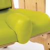 Smirthwaite pommel on a lime green Juni seat