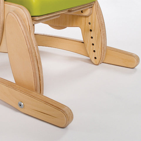 Skis fitted to a Smirthwaite Juni chair