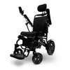 ComfyGO Majestic IQ-9000 reclining power wheelchair with a black frame and headrest