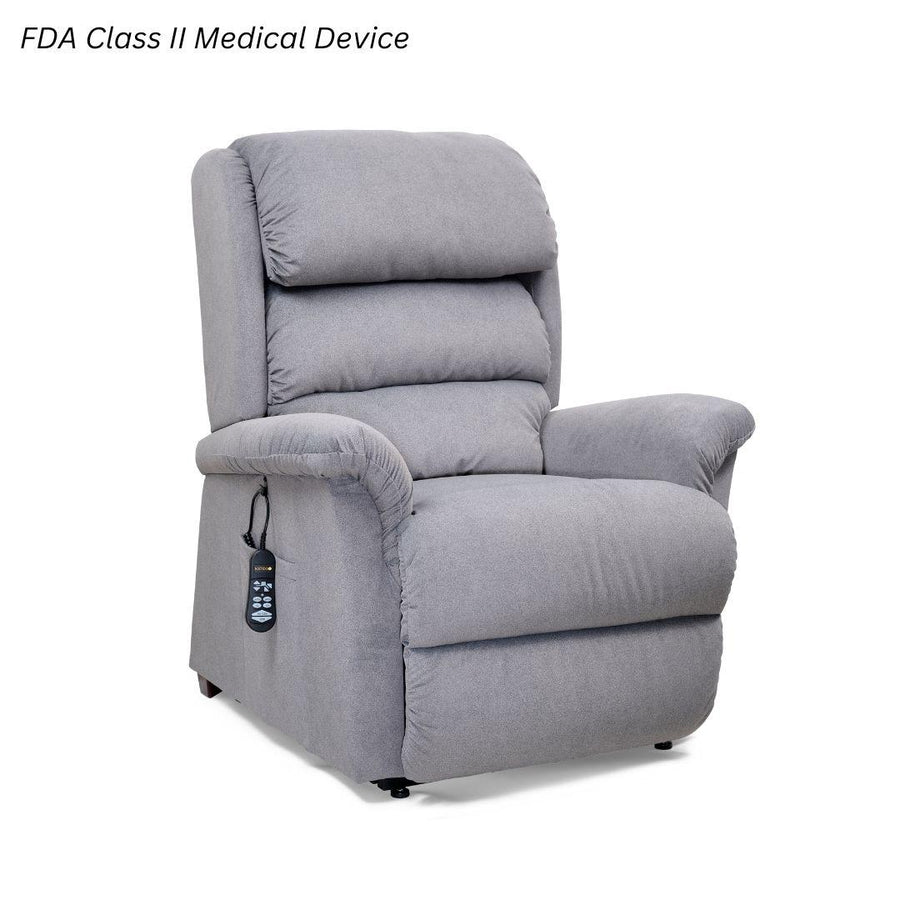 Golden Relaxer lift chair in grey fabric