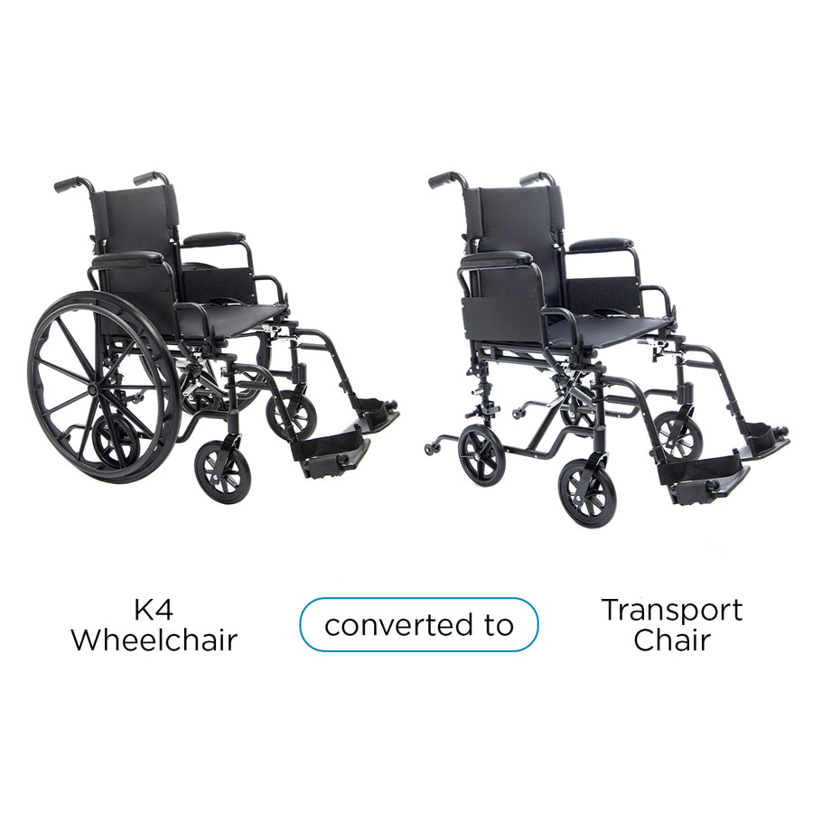 Protekt Cambria Convertible Transport Chair / Wheelchair