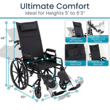 Reclining Wheelchair With Headrest