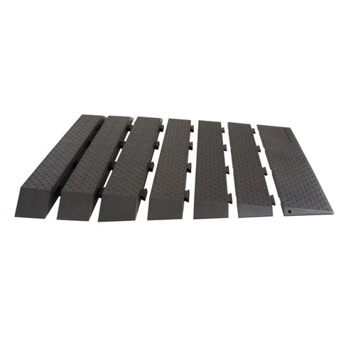 Harmar rubber threshold ramp sections laid side by side