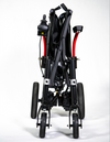 Feather power wheelchair folded, front view