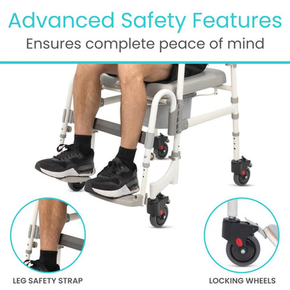 Shower Commode Transport Chair