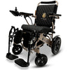 ComfyGO power wheelchair with both leg rests raised