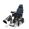 ComfyGO X-9 power wheelchair with blue upholstery