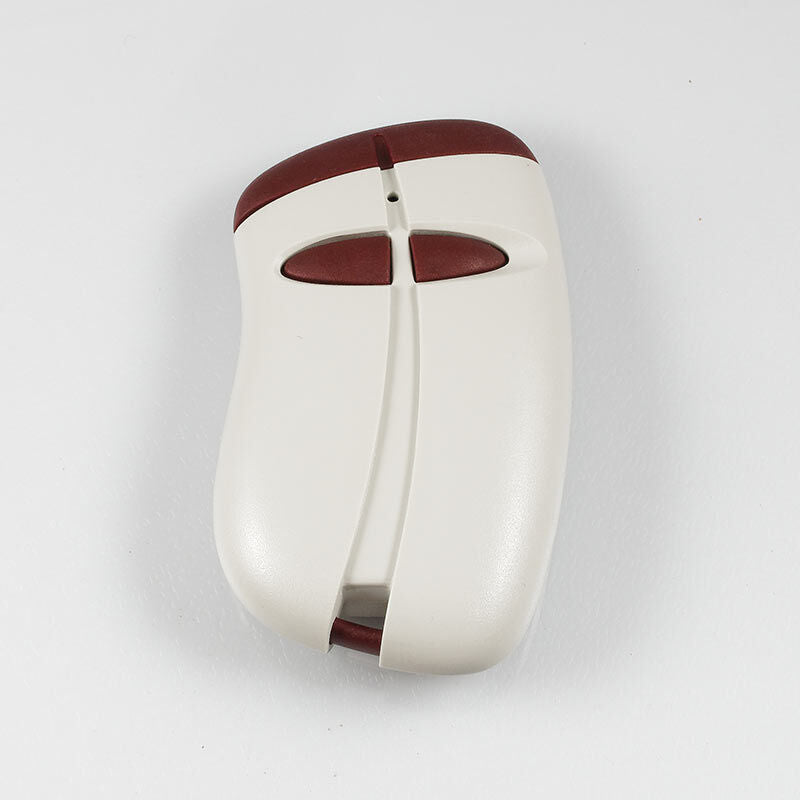 Open Sesame two-button transmitter, white with red buttons