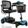 Pride Go Go Elite Traveller 4-wheel scooter with blue trim
