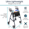 4 Wheel Air Frame Walker with Bag