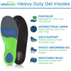 Heavy Duty Gel Insoles, Up to 200 lbs