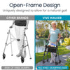 4 Wheel Air Frame Walker with Bag