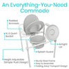 Folding Commode, 3 Pack