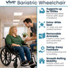 Bariatric Wheelchair K7, 32 Inch, 700 lb