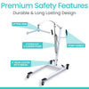 Hydraulic Patient Lift with Sling with Opening